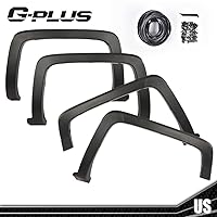 G-PLUS Fender Flares Compatible with Chevy Silverado 1500 2014-2018/Fit Chevy Silverado 2500 3500HD 2015-2019 (6.5' and 8' Long bed, Factory Style Textured), NOT fit GMC Sierra, NOT Fit Dually model