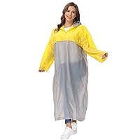 Raincoat, [Pack of 1] Portable EVA Raincoats Rain Poncho with Hoods and Sleeves Emergency Camping Survival Kits