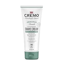 Cremo Barber Grade Silver Water & Birch Shave Cream, Astonishingly Superior Ultra-Slick Shaving Cream for Men, Fights Nicks, Cuts and Razor Burn, 6 Fl Oz