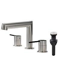 AIMADI Bathroom Sink Faucet - Faucet for Bathroom Sink Stainless Steel 2 Handle Bathroom Faucet for Sink 3 Hole with Pop Up Drain