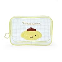Sanrio 004081 Pompompurin Clear Pouch, Vinyl Pouch, Pompomurin, 5.5 x 8.3 x 2.4 inches (14 x 21 x 6 cm), Character