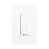Smart Dimmer High Wattage Wall Switch, 1000 Watt, 2477DH (White) - Insteon Hub Required for Voice Control with Alexa & Google Assistant