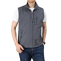 Spring Summer Breathable Vest Many Pockets Men Outdoors Waistcoat Male Photographer Tactical Sleeveless Jacket