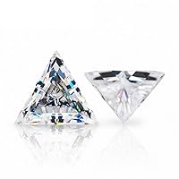 Mois Loose Moissanite 1-100 Carat, Real Colorless Diamond, VVS1 Clarity, Triangle Cut Brilliant Gemstone for Making Engagement/Wedding/Ring/Jewelry/Pendant/Earrings/Necklaces Handmade