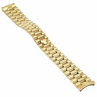 Ewatchparts 20MM COMPATIBLE WITH ROLEX PRESIDENT DAY DATE WATCH BAND 18038 18039 18078 18238 18239 GOLD