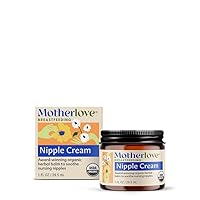 Nipple Cream (1 oz) Organic Lanolin-Free Nipple Cream for Breastfeeding—Benefits Nursing & Pumping Moms