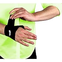 Right Wrist Compression Wrap, Joint Pain Relief and Muscle Recovery for Sports and More, For Men or Women, Reusable, Made in the USA