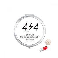 Programmer 404 Error Page by Pill Case Pocket Medicine Storage Box Container Dispenser