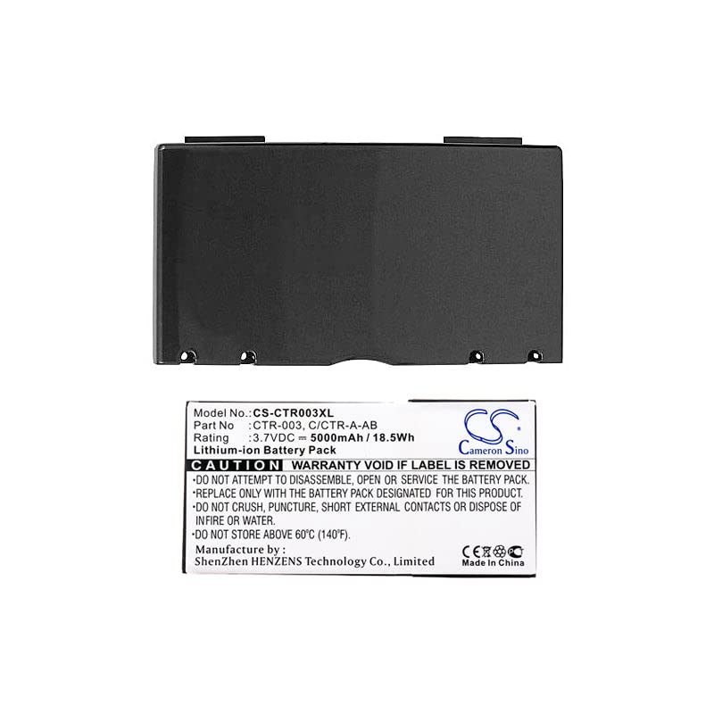 Battery Replacement Compatible for Nintendo 3DS, CTR-001, MIN-CTR-001,