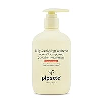 Pipette Daily Nourishing Conditioner -Tear Free Conditioner for Kids, Adds Moisture, 100% Plant-Derived Squalane and Quinoa, Orange + Vanilla Aroma, 11.2 fl oz