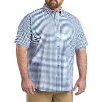 Harbor Bay by DXL Men's Big and Tall Easy-Care Check Sport Shirt