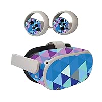 MightySkins Skin Compatible with Oculus Quest 2 - Purple Kaleidoscope | Protective, Durable, and Unique Vinyl Decal wrap Cover | Easy to Apply, Remove, and Change Styles | Made in The USA