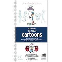 Strathmore (25-052 200 Learning Series Drawing Cartoons Pad, White 9-x-12-Inch