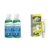 SinuCleanse Daily Care Sterile Saline Nasal Mist Moisturizer, Ayr Saline Nasal Gel Soother with Aloe Vera, 2 Pack 4.5 Oz, 1 Pack 0.5 Oz Tube