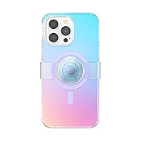 PopSockets iPhone 14 Pro MSC Case for MagSafe with Phone Grip and Slide, Phone Case for iPhone 14 Pro, Wireless Charging Compatible - Iridescent