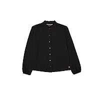 Tommy Hilfiger Women's Adaptive Ruffle Shirt With Magnetic Closure