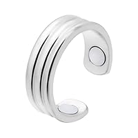 Fashion Slimming Finger Ring Micro Magnetic Weight Loss Finger Ring Fat Burning String Stimulating Acupoints Fitness Health Care Silver Sty03