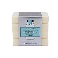 Olivia Care Goat's Milk Organic Bar Soap 4 Pack of 5 oz Bars Made in the USA (Almond Honey)