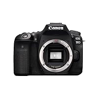 DSLR Camera [EOS 90D] with Built-in Wi-Fi, Bluetooth, DIGIC 8 Image Processor, 4K Video, Dual Pixel CMOS AF, and 3.0 Inch Vari-Angle Touch LCD Screen, [Body Only], Black Canon DSLR Camera [EOS 90D] with Built-in Wi-Fi, Bluetooth, DIGIC 8 Image Processor, 4K Video, Dual Pixel CMOS AF, and 3.0 Inch Vari-Angle Touch LCD Screen, [Body Only], Black