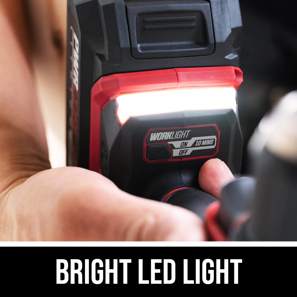 SKIL PWR CORE 20 Brushless 20V 1/2 In. Compact Varible-Speed Drill Driver Kit with 1/2'' Single-Sleeve, Keyless Ratcheting Chuck & LED Worklight Includes 2.0Ah Battery and PWR JUMP Charger-DL6293B-10