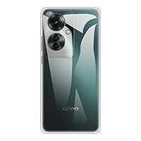 For OPPO Reno 11F 5G Global CPH2603 Case, Soft TPU Back Cover Shockproof Silicone Bumper Anti-Fingerprints Full-Body Protective Case Cover for OPPO F25 Pro 5G Global CPH2603 (6.70 Inch) (Transparent)
