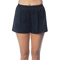Maxine Of Hollywood Women's Plus-Size 2'' Loose Fit Mid Rise Swim Shorts