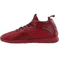 Mens Quest Mid Lace Up Sneakers Shoes Casual - Red