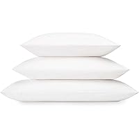 American Talalay Latex Medium Support Bed Pillow with Luxurious 100% Cotton Sateen, 400TC Cover, Standard High Profile - Ideal