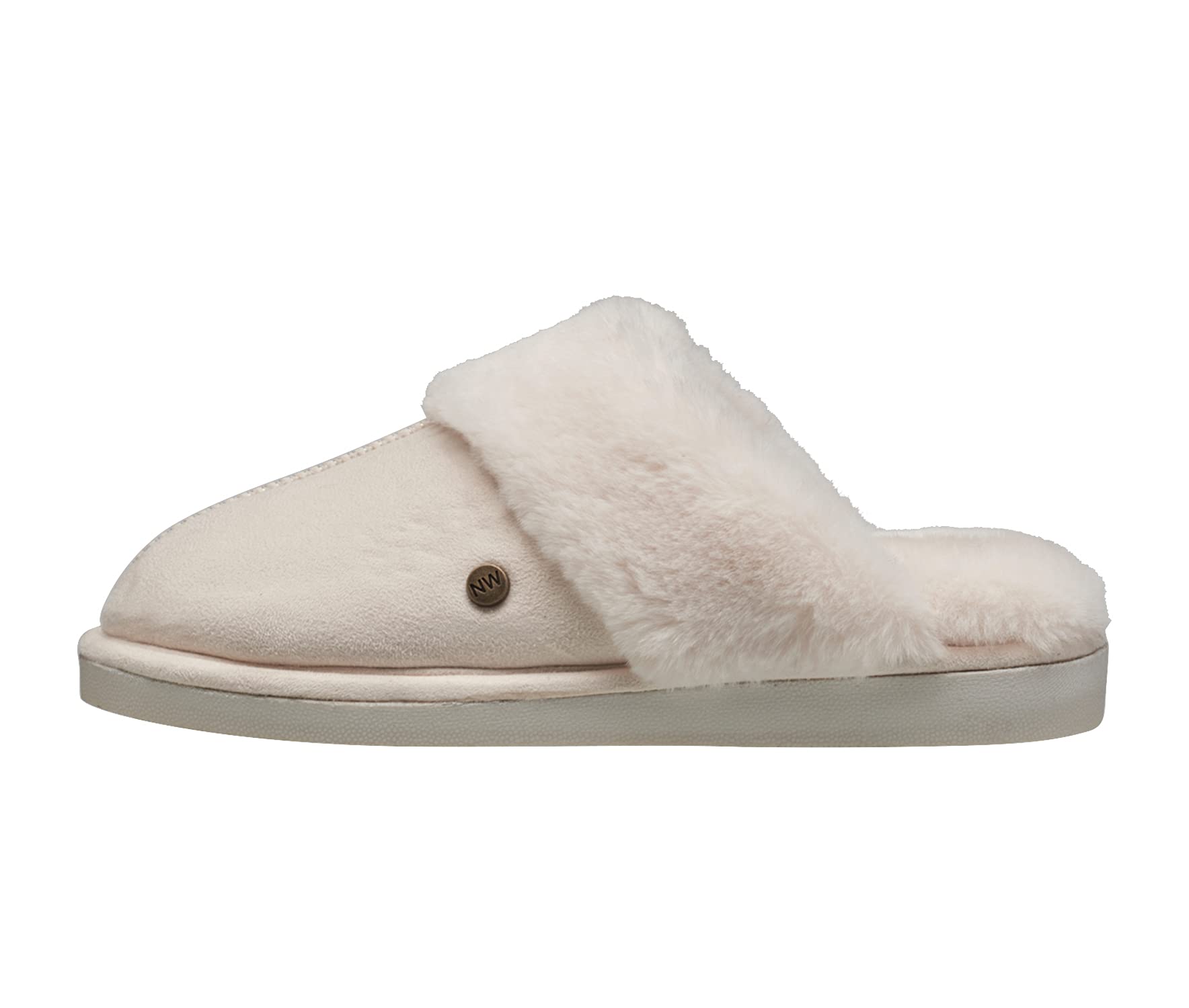 NINE WEST Scuff Slippers For Women, Extra Soft & Comfortable Winter House Shoes