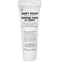 White Body Paint for Halloween - 3.4 Fl.oz. (1 Pc.) - Vibrant & Easy-to-Apply Costume Makeup, Perfect for Props and Parties