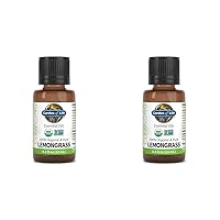 Essential Oil, USDA Organic & Pure, Clean, Undiluted & Non-GMO, for Diffuser, Aromatherapy, Meditation, Cleansing, Relaxing, Calming, Lemongrass, 0.5 Fl Oz (Pack of 2)