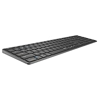Rapoo E9800M Wireless Keyboard Wireless Keyboard Flat Aluminium Design Environmentally Friendly Rechargeable Battery German Layout QWERTZ PC & Mac - Black