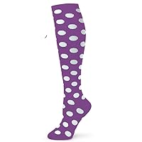Elite Quality Colorful Soft Cotton Lady's/Women's Cute Kawaii Fun Polka Dots Knee High Socks