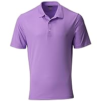 Greg Norman Gn Collection Men's Protek Ml75 Microlux Embossed Golf Polo Lavender S