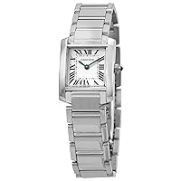 CARTIER Tank Francaise Silver Dial 18kt White Gold Ladies Watch W50012S3