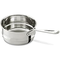 All-Clad Specialty Stainless Steel Double Boiler Insert 3 Quart Induction Oven Safe 400F Pots and Pans, Cookware Silver