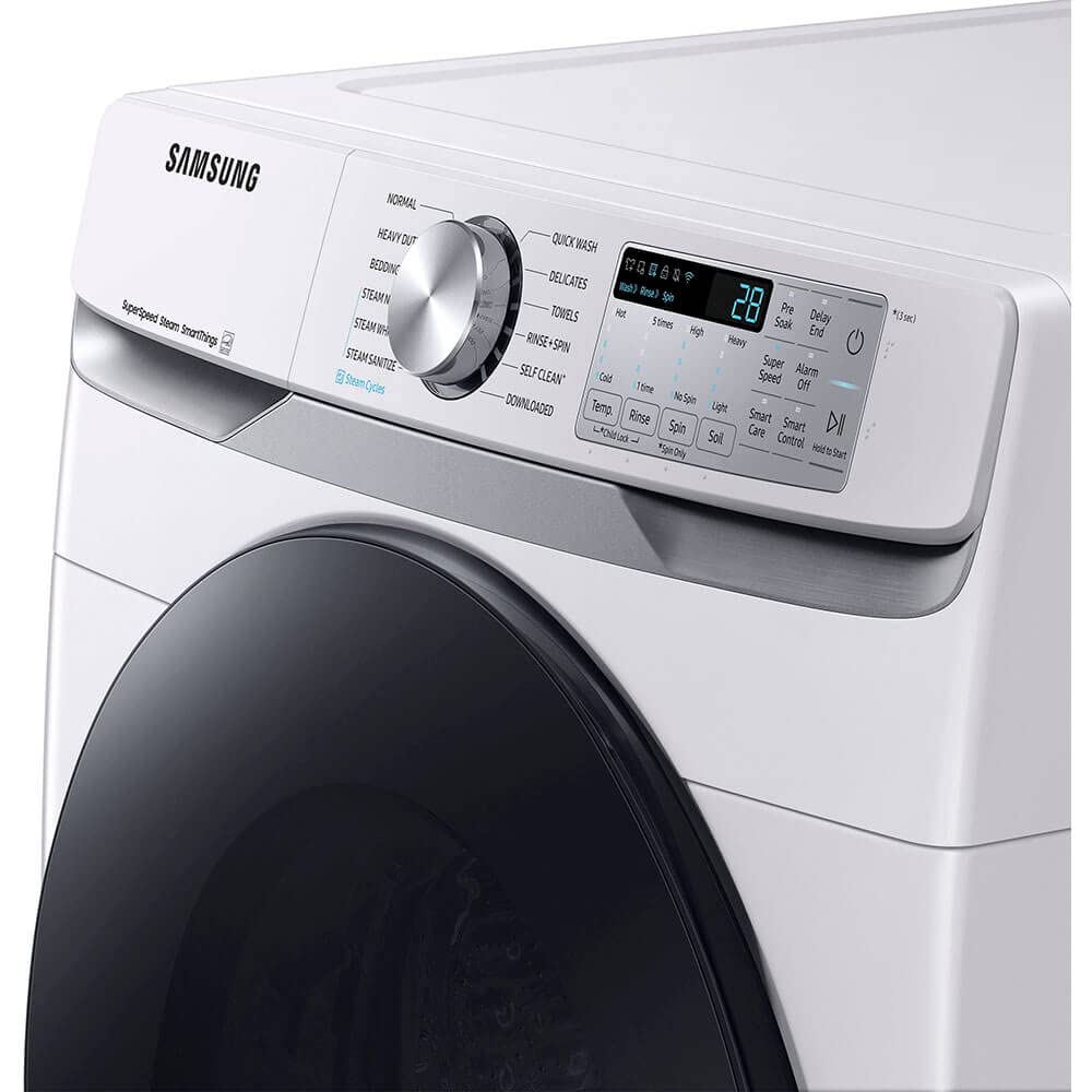 Samsung 4.5 Cu. Ft. White Smart Front Load Washer with SuperSpeed Wash