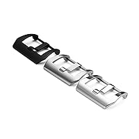 for Panerai Belt/Silicone Watch Band Accessories Pin Buckle Stainless Steel Buckle (Color : White, Size : 24mm)