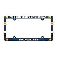 NCAA University of Michigan LIC Plate Frame Full Color