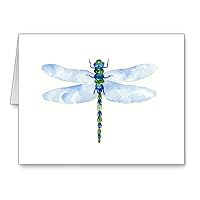 Dragonfly - Set of 10 Watercolor Note Cards With Envelopes