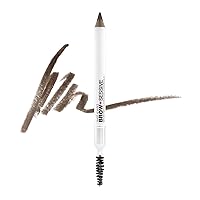 wet n wild Brow-Sessive Brow Pencil, Ultra-Precise Dual Ended Spoolie Brush for Perfect Buildable Blendable Shaping, Natural Lasting Shades for Every Brow, Cruelty-Free & Vegan - Medium Brown