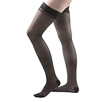 Allegro 15-20 mmHg Essential 4 Sheer Compression Hose - Comfortable, Thigh High, Closed Toe Support Stockings for Women
