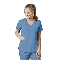 BARCO Grey's Anatomy Scrubs Impact - Harmony Scrub Top for Women, V-Neck Medical Top, Spandex Stretch Women's Scrub Top