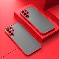Fashion Frosted Silicone Phone Case for Samsung S22 Ultra S10 Plus Note 10 20 S21 S20 FE A51 A12 A71 A50 A32 A21s A13 A53 A52s 5G Protective case,red, for Note 10 Plus
