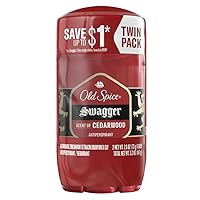 Old Spice Red Collection Swagger Scent Invisible Solid Antiperspirant and Deodorant for Men, 24/7 Protection, 2.6 oz (Pack of 2)