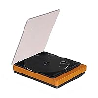 Portable CD Player, Wooden Retro Bluetooth 5.1 Lossless HiFi CD Players USB Read Play Remote Control Digital Optical Output