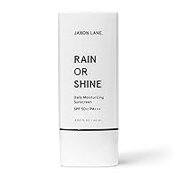 RAIN OR SHINE Anti Aging Face Sunscreen SPF 50 for Clear Skin with Green Tea, Hyaluronic Acid, Vitamin E Oil, Ginseng Extract, Licorice Root – SPF Moisturizer for Face, Fragrance Free 2.03 Oz