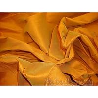 Saffron Shantung Dupioni Faux Silk Fabric Per Yard