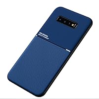 Mowen Case Cover Bumper Built-in Metal Plate for Samsung Galaxy S10 - Blue
