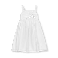 Hope & Henry Girls' Flutter Sleeve Fit and Flare Dress